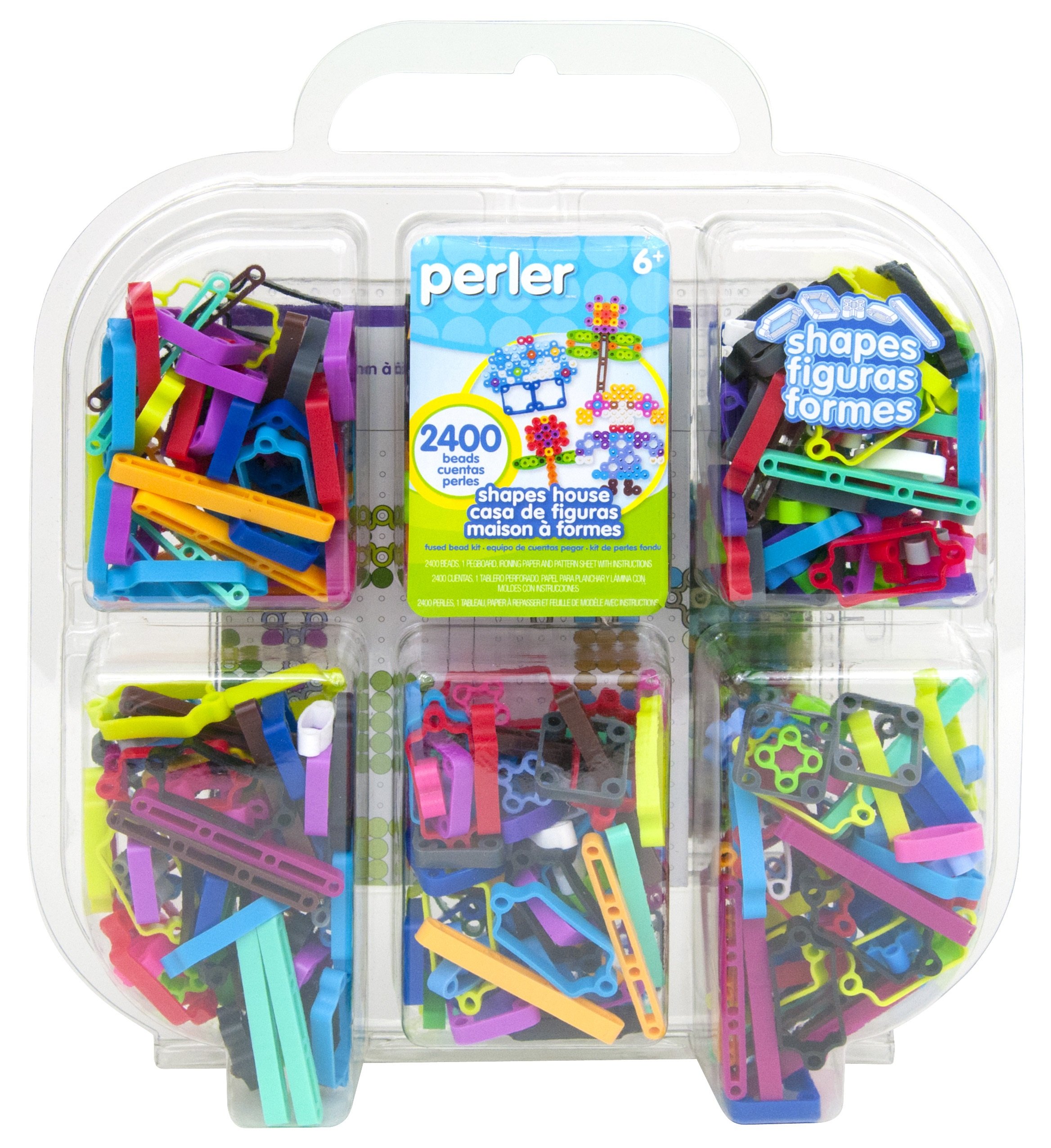 Buy Perler Beads Shapes Fused Bead Kit, Multi Shapes Bucket Online at