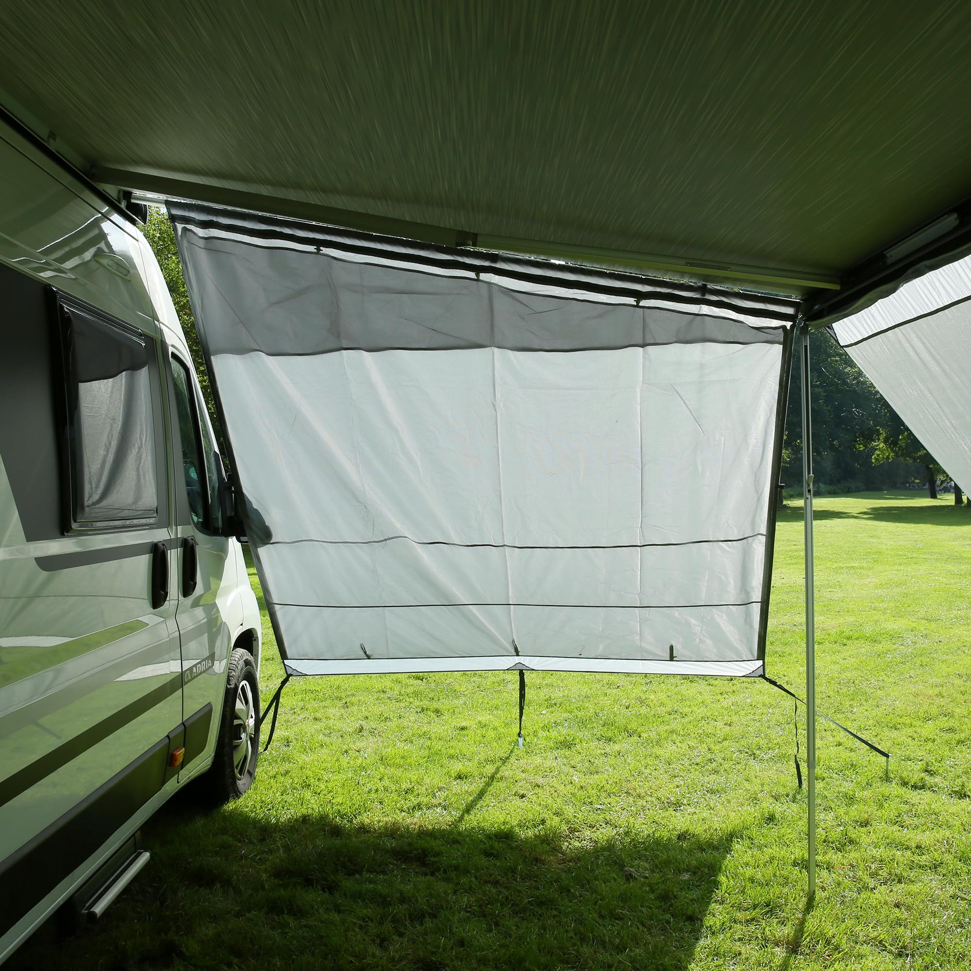GEAR Sun & Rain Blocker Parete anteriore per tenda da sole, protezione UPF 50+, colonna d'acqua 3000 mm, 3 profili diametro 4,3, 6,2 e