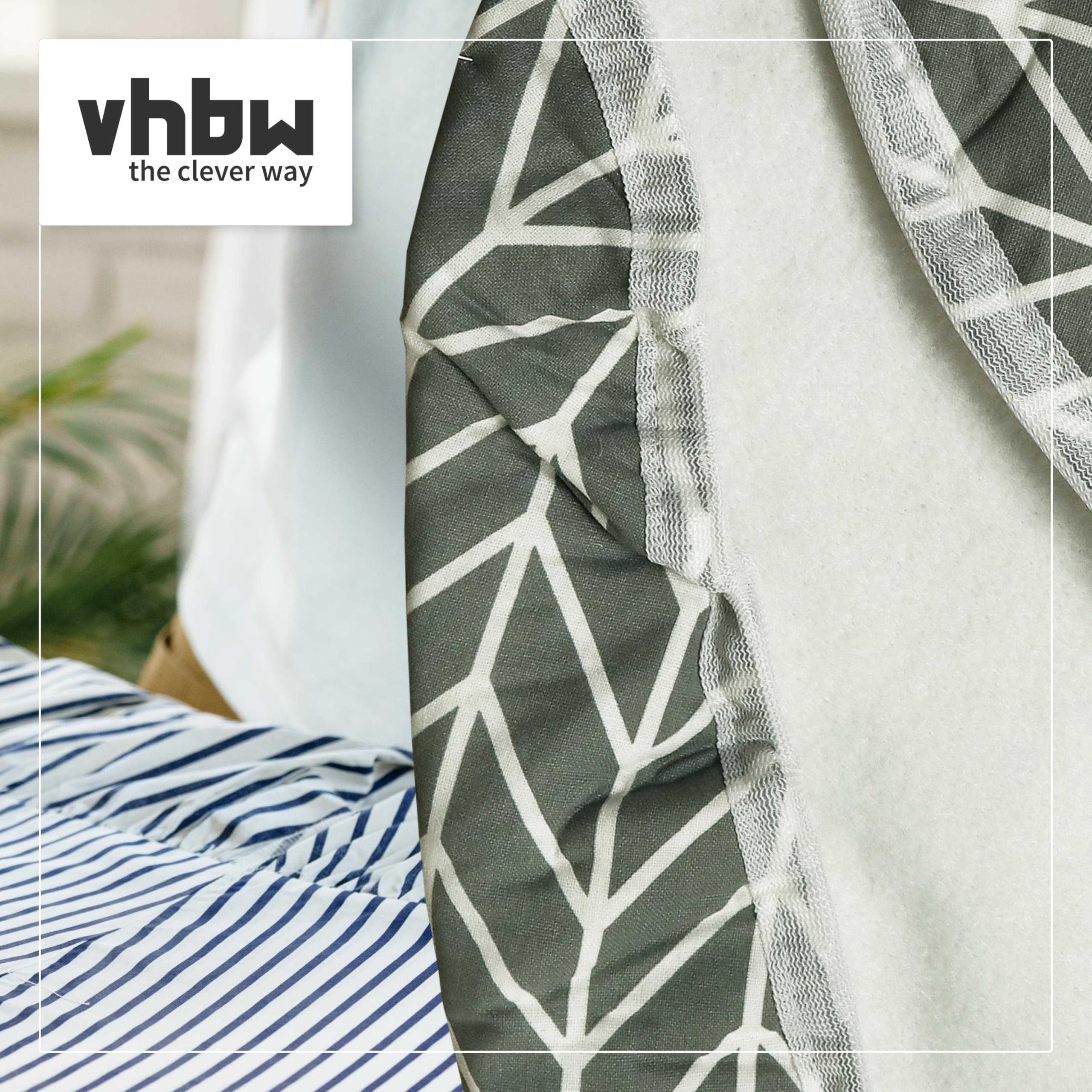 vhbw Strijkplankhoes compatibel met Leifheit AirActive M Strijkplank - Grijs Wit