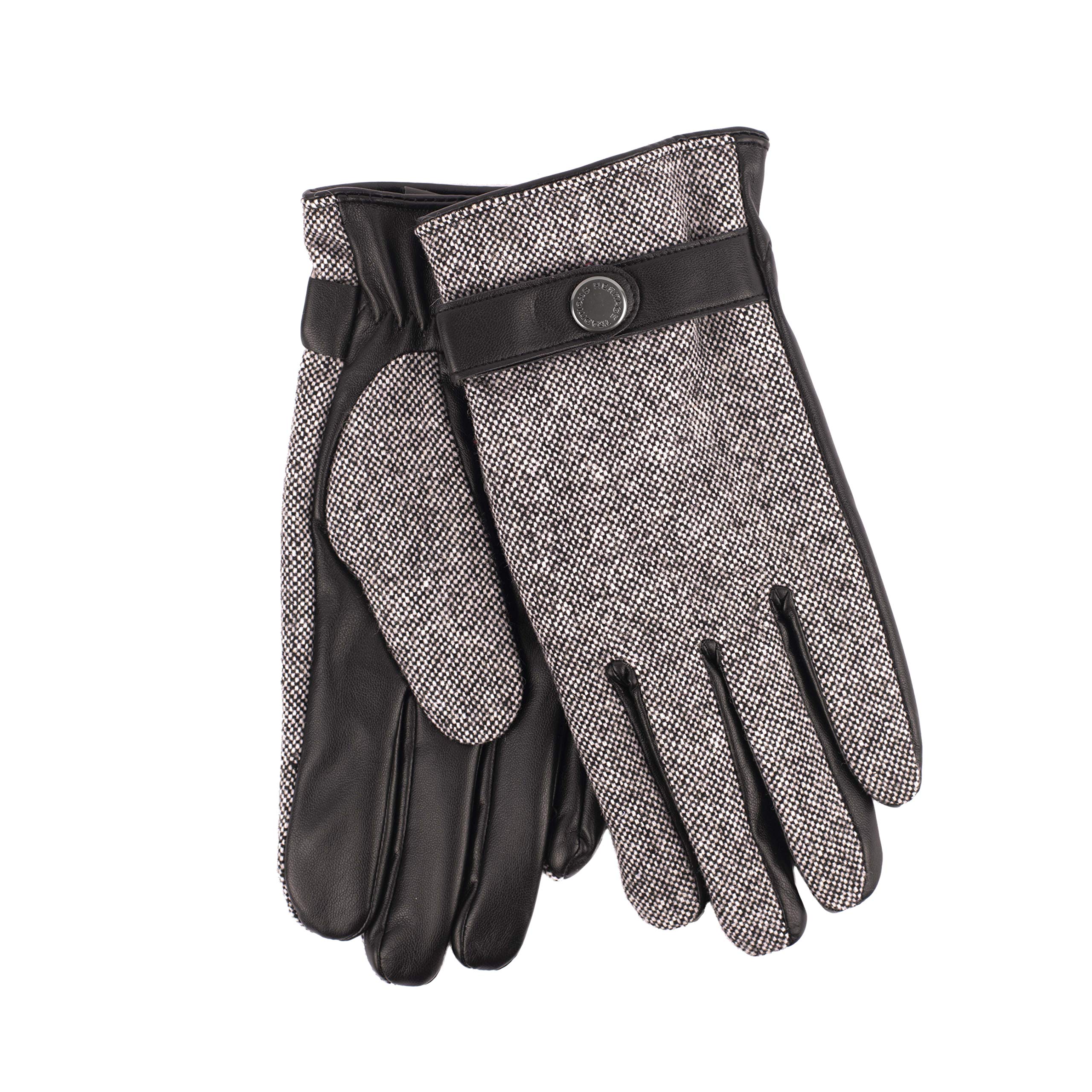 Heritage Traditions Tweed Stud Boxed Driving Gloves (Salt & Pepper)