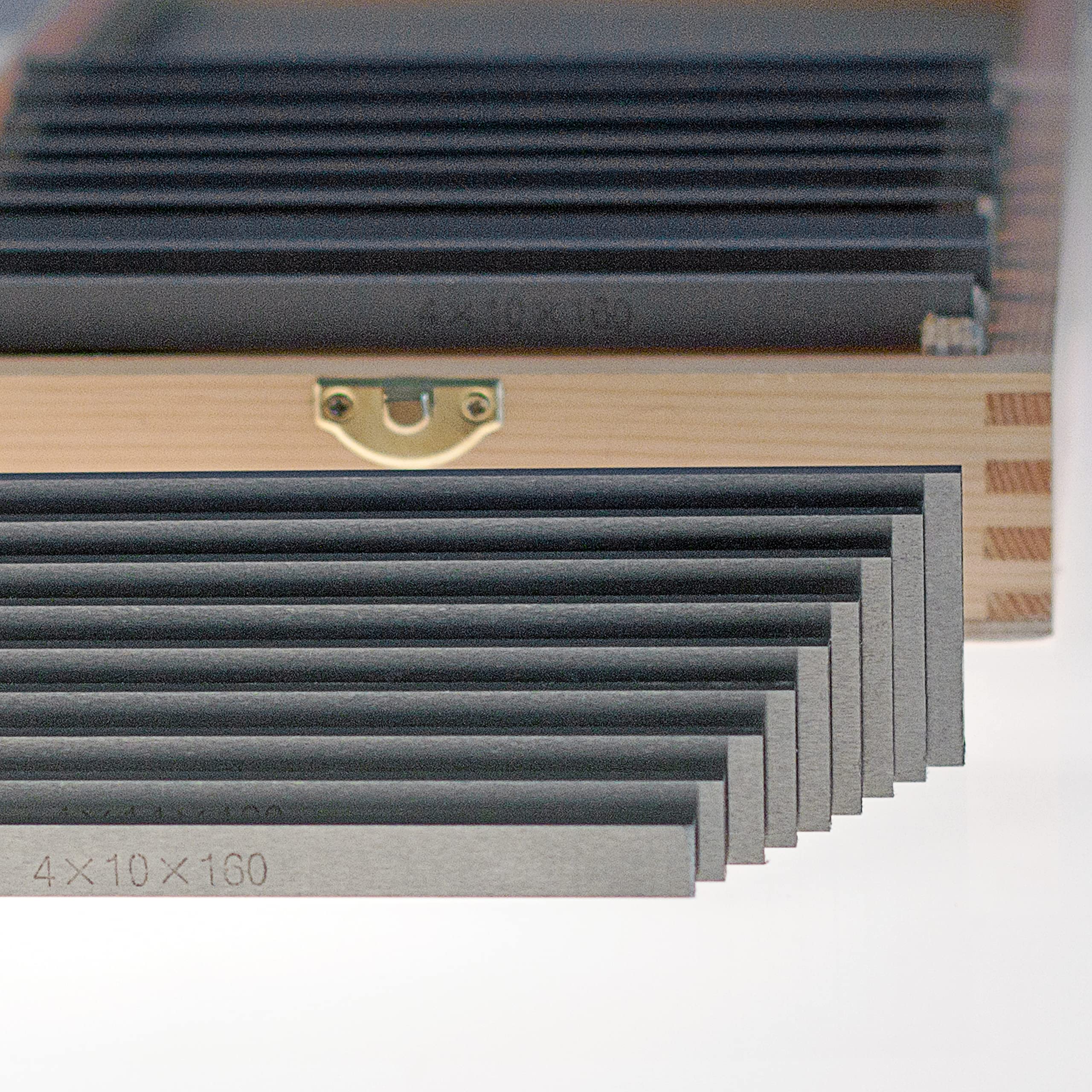 Juego de almohadillas paralelas de precisión (28 unidades), longitud 150 mm, ancho 10 mm, DIN8168, base de fresado