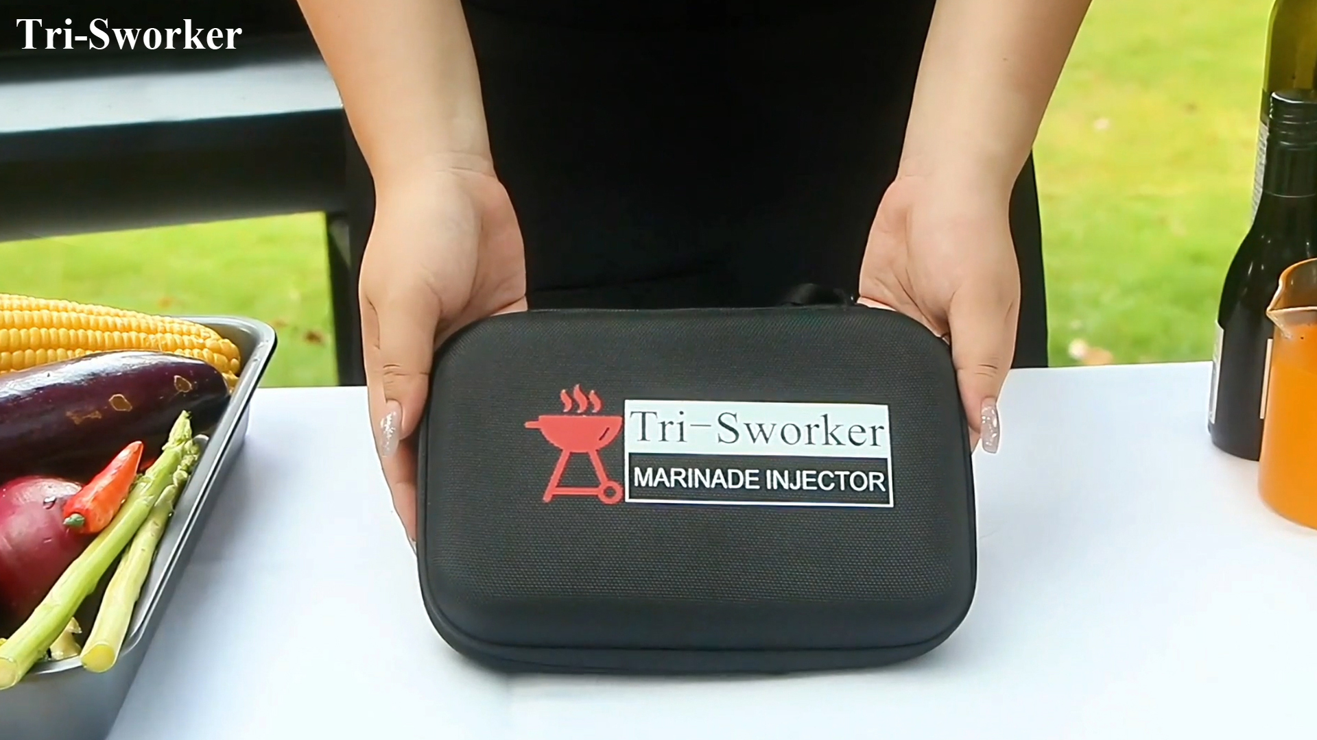 Tri-sworker Inyectores De Carne Para Fumar Con Estuche Y 4 A | Meses