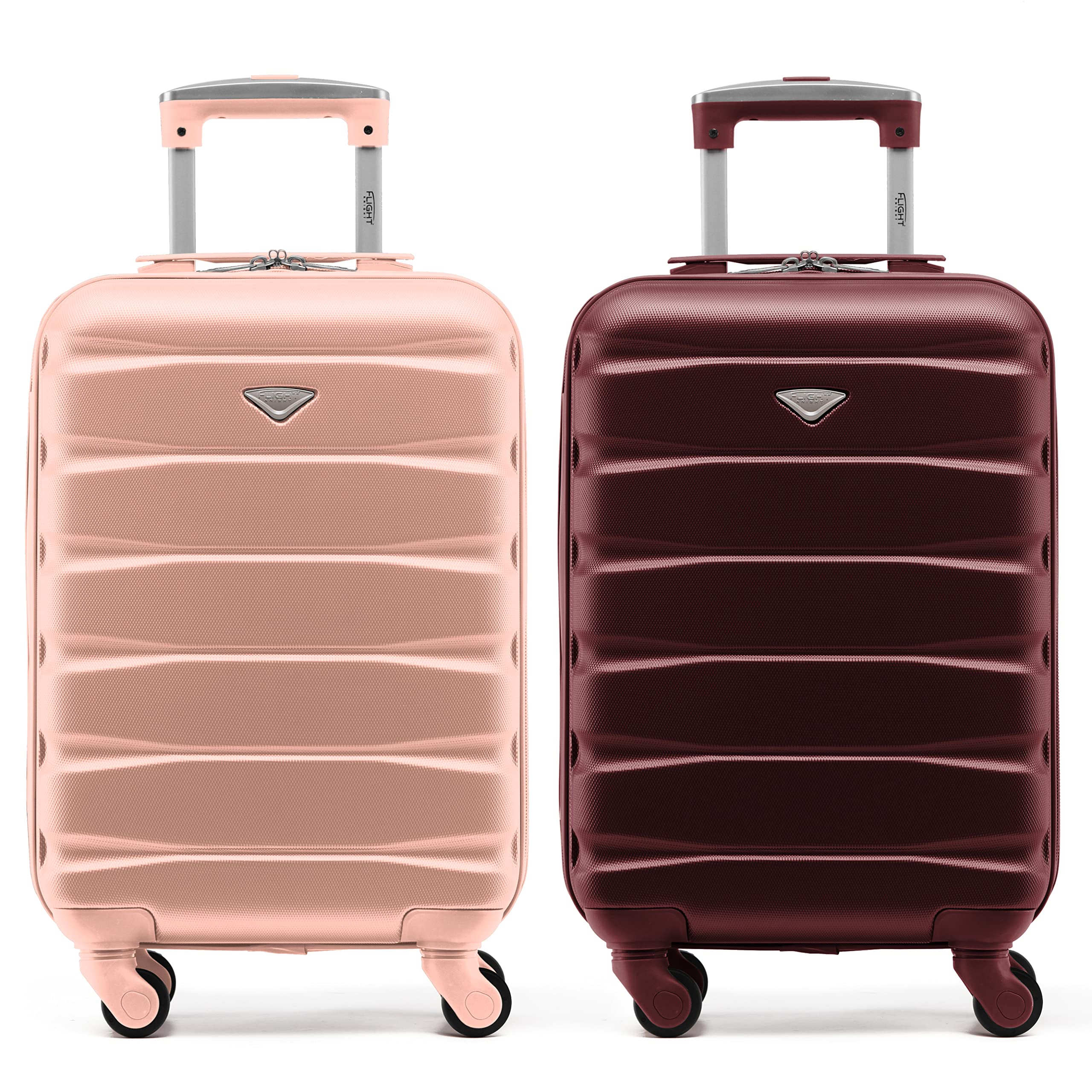 Flight Knight Suitcase Set of 2 Lightweight 4 Wheel ABS Hard Case Cabin Carry On Hand Luggage Approved for Over 100 Airlines Including easyJet, British Airways, Ryanair & Many More 55x35x20cm — view 22