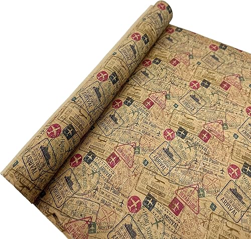 SorenCut Tela de corcho de The Yard, hojas de cuero de corcho con corcho natural. Superficie de sello de viaje, 12.5 x 52.5 pulgadas más grande para