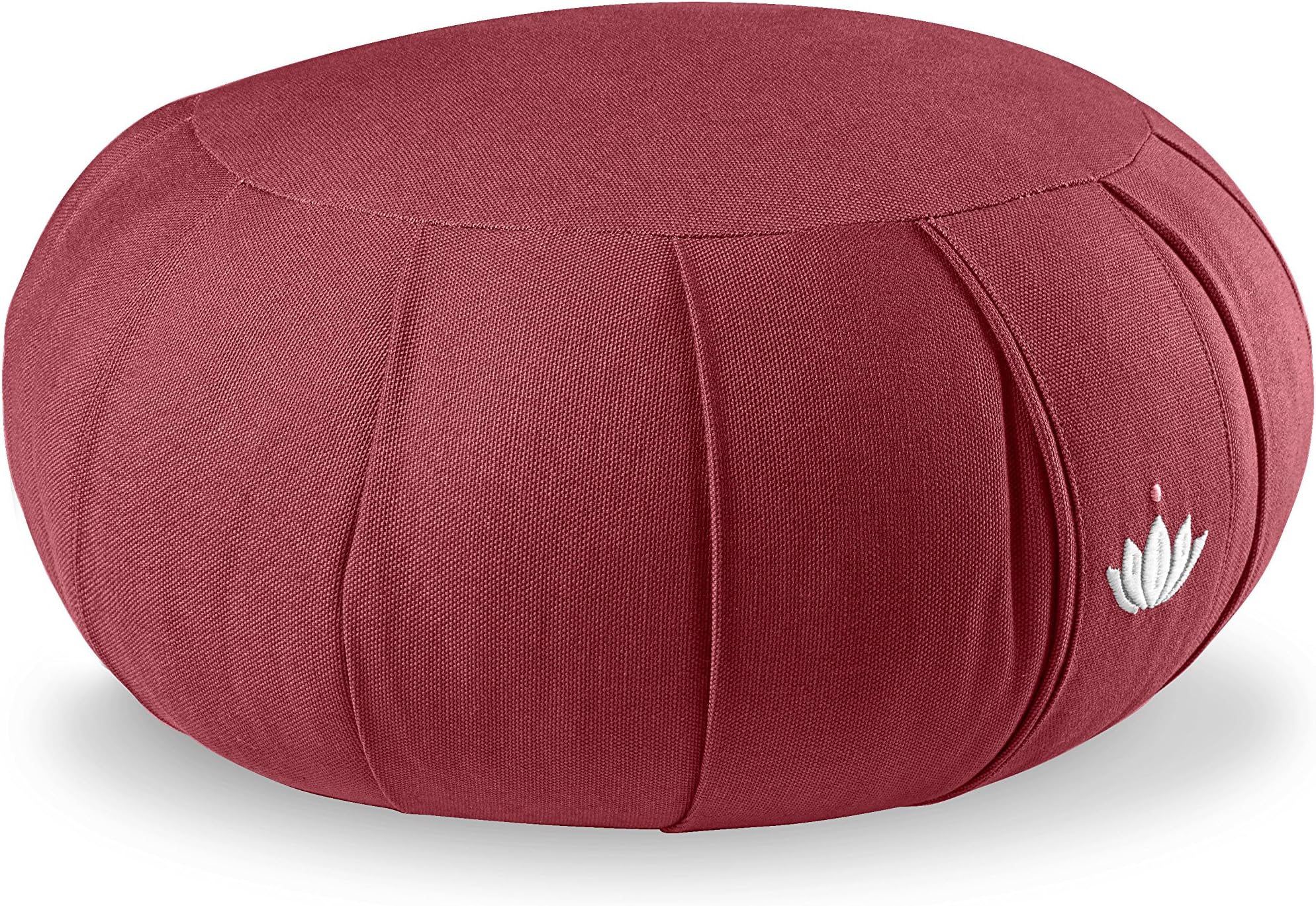 Lotuscrafts Zafu Meditation Cushion Kapok Delight - Height 15 cm - Kapok Filling - Washable Cover Organic Cotton - Floor Cushion for Meditation - Yoga Cushion - Meditation Pillow - Yoga Pillow
