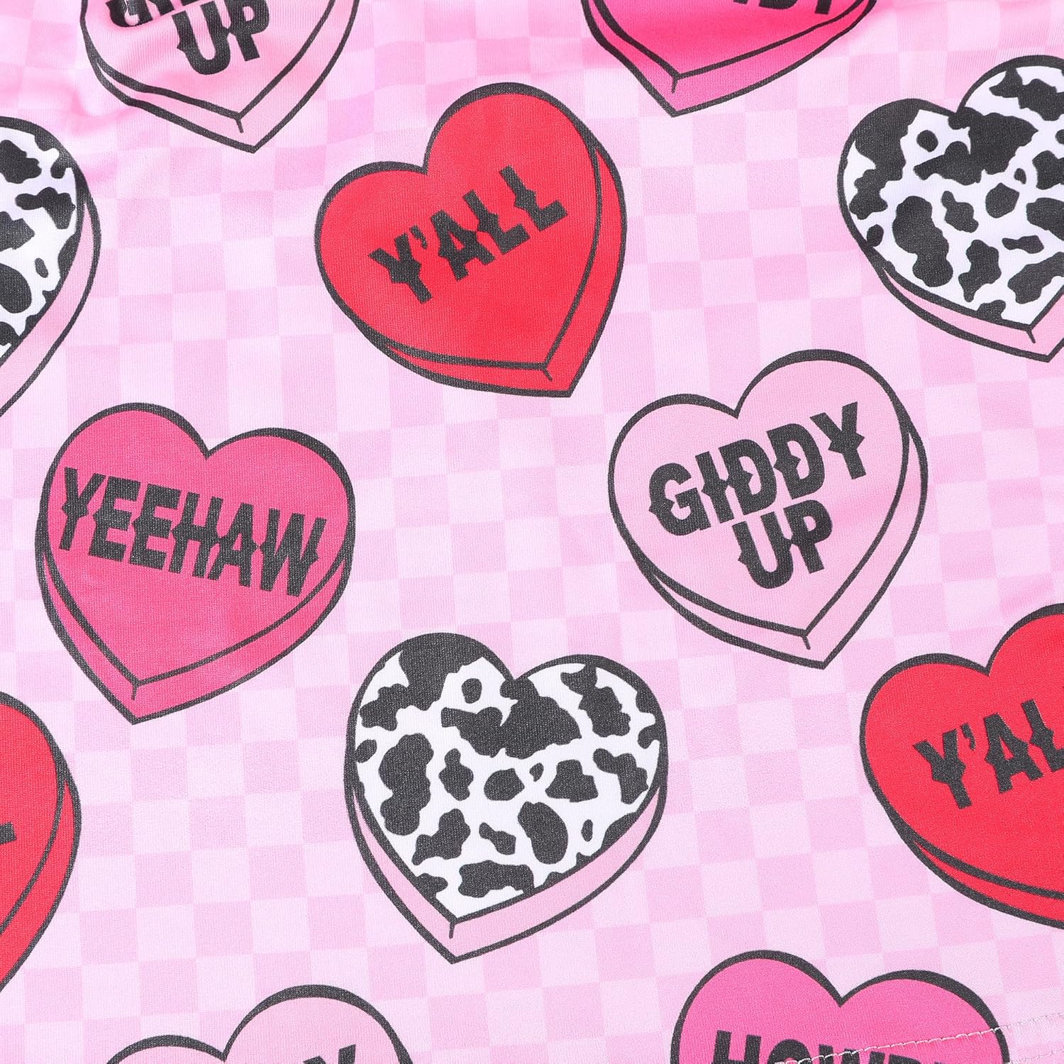 Toddler Girl Heart Pattern Outfit Dress Kids Love Heart Ruffle Boutique Party Dress Spring Summer Clothes Dress - Image 5