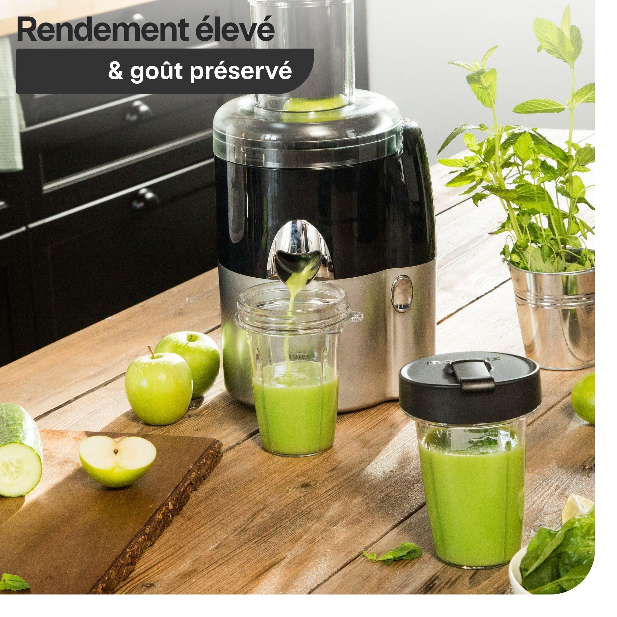 magimix Extracteur de Jus Multifonction 3 en 1 – Presse Agrumes, Centrifugeuse et Extraction à Froid – Moteur Puissant, Sans BPA, Facile à Nettoyer – Idéal Fruits & Légumes – Rouge