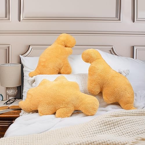 Miniatura 6 de T-Rex - Almohada de peluche de pepita de pollo T-Rex de 19 pulgadas, divertido y extraño regalo para niños, adultos, novia, novio, cumpleaños,