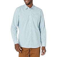 Amazon Essentials Camicia Casual in Popeline a Maniche Lunghe vestibilità Regular Uomo