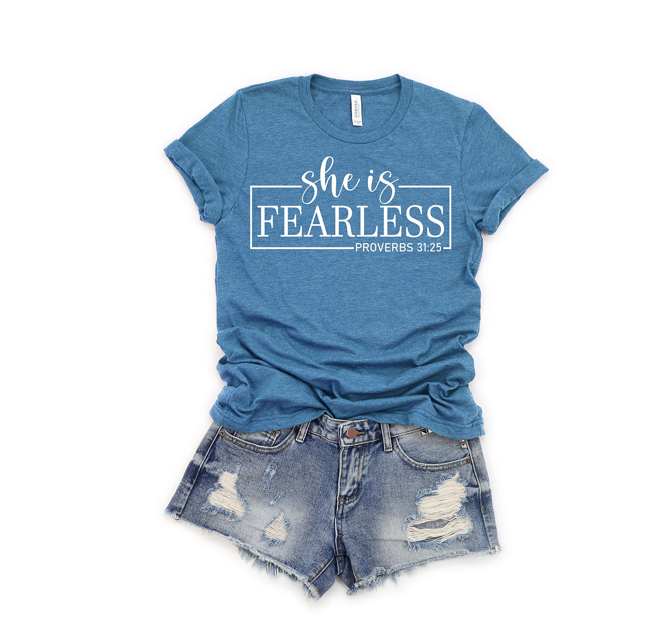 GenericShe is Fearless, Shirt, Mother Shirt, Funny Mom Shirt, Mom Shirt, Awesome Mom Shirt, Shirts for Moms, Cool Mom Shirts, Gift For Mom