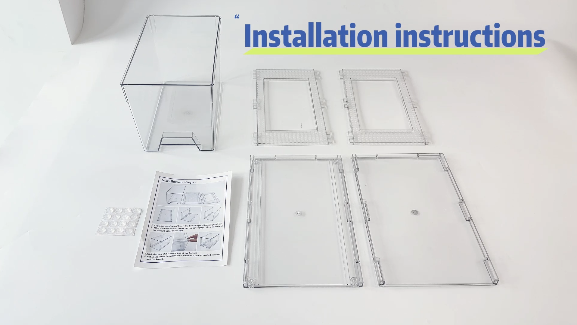 Stackable Storage Drawers JollyPack 2 Pack Clear , Easy To Assemble ...