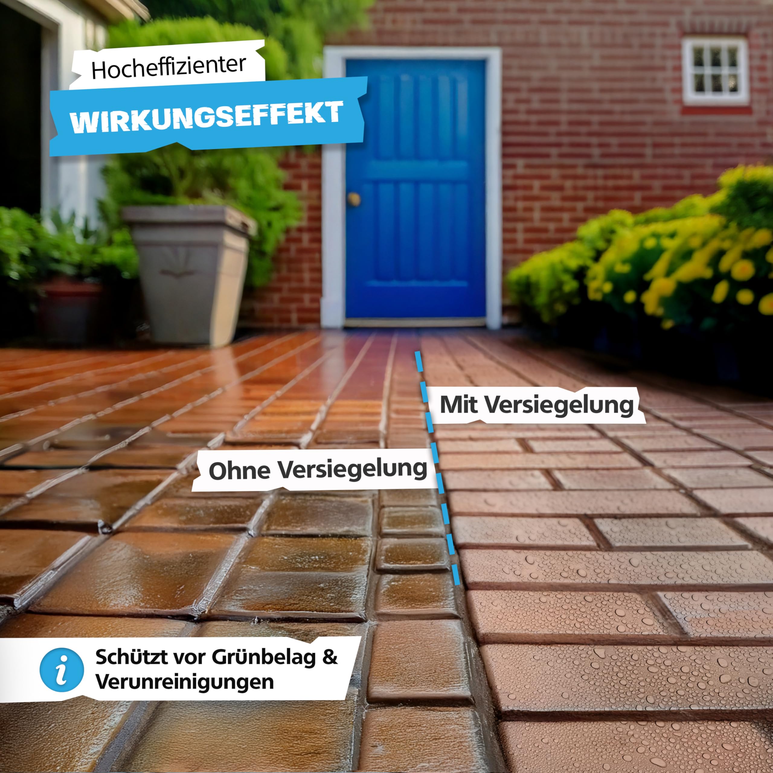 SPRINGER HX1000 - - Steinimprägnierung 5 L - - Made in Germany - - Stein- & Fliesenversiegelung für saugende Untergründe - - Nanoversiegelung für innen & außen - - Biologisch abbaubare Imprägnierung
