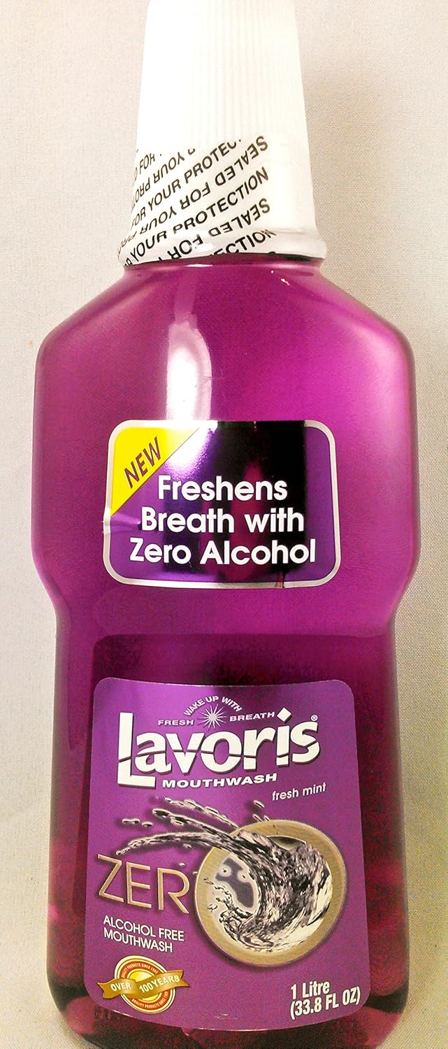 Lavoris Zero Mouthwash Alcohol Free Fresh Mint 1 Liter