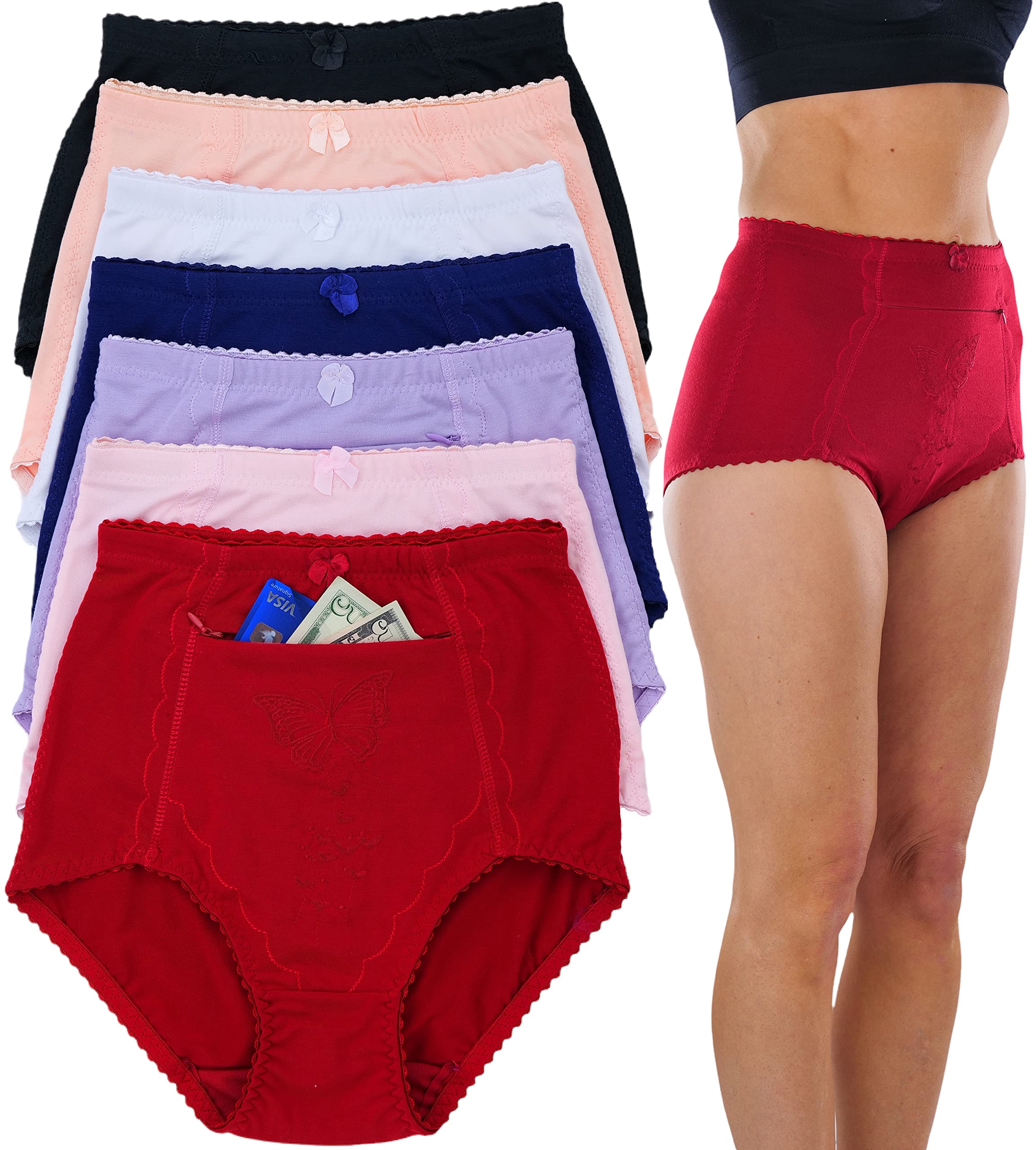 ToBeInStyleWomen's High Waist Front Zipper or Slit Pocket Elegant Control Girdles