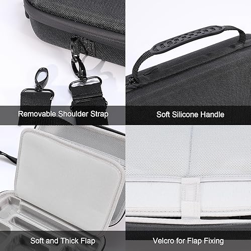 Miniatura 5 de AMAZEAR Funda de transporte para DJI Osmo Action 5 Pro, accesorios DJI Action5 Pro, protector compacto y rígido, bolsa de transporte portátil para