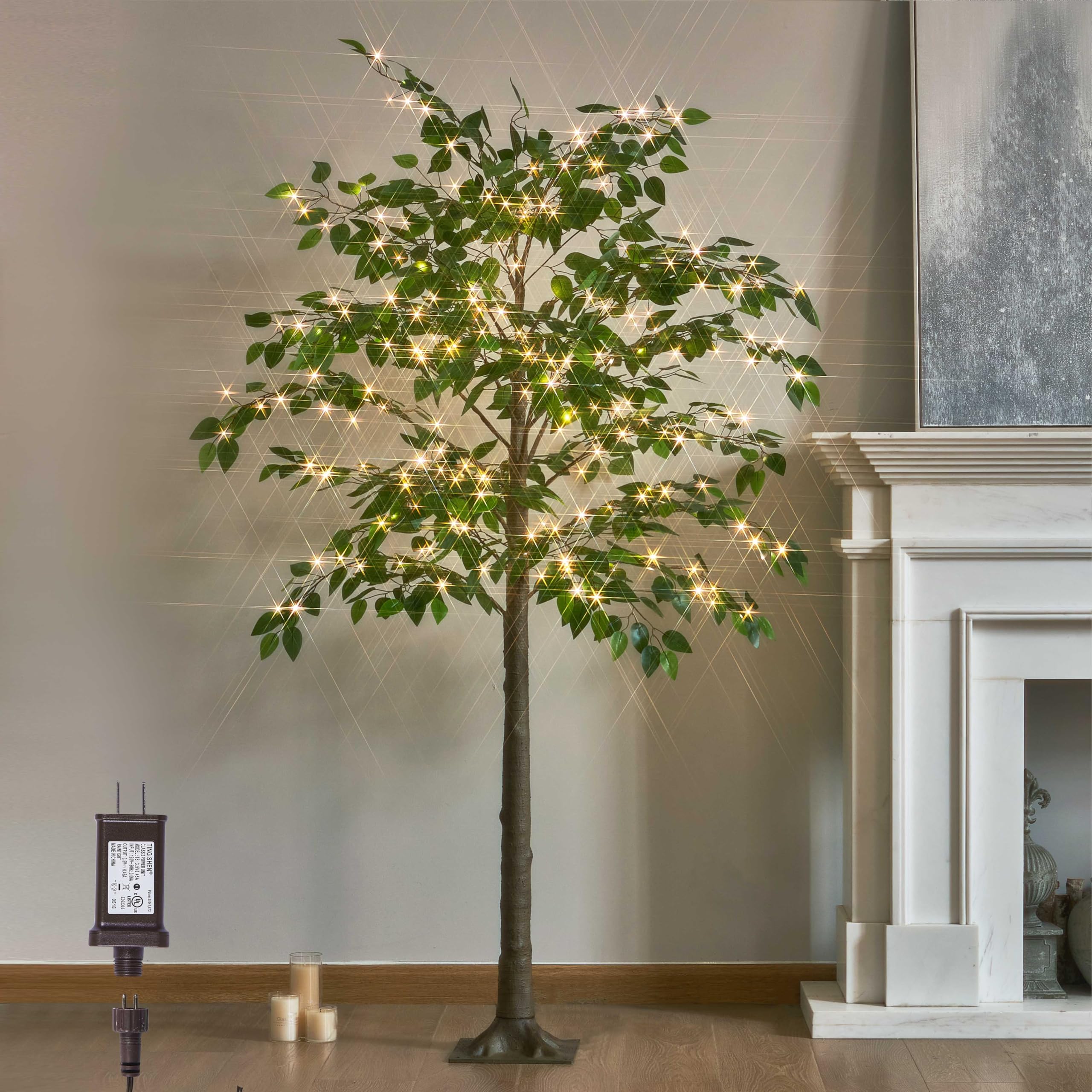 LITBLOOM Lighted Ficus Tree 6FT 264 LED