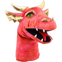 The Puppet Company - Large Dragon Heads - Dragon Red Hand Puppet