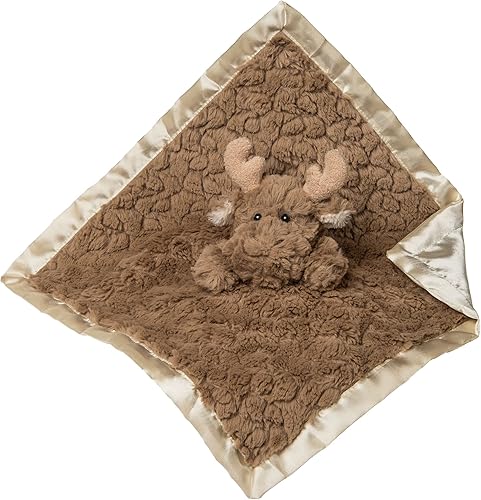 Mary Meyer Manta de seguridad de animales de peluche, 13 x 13 pulgadas, alce