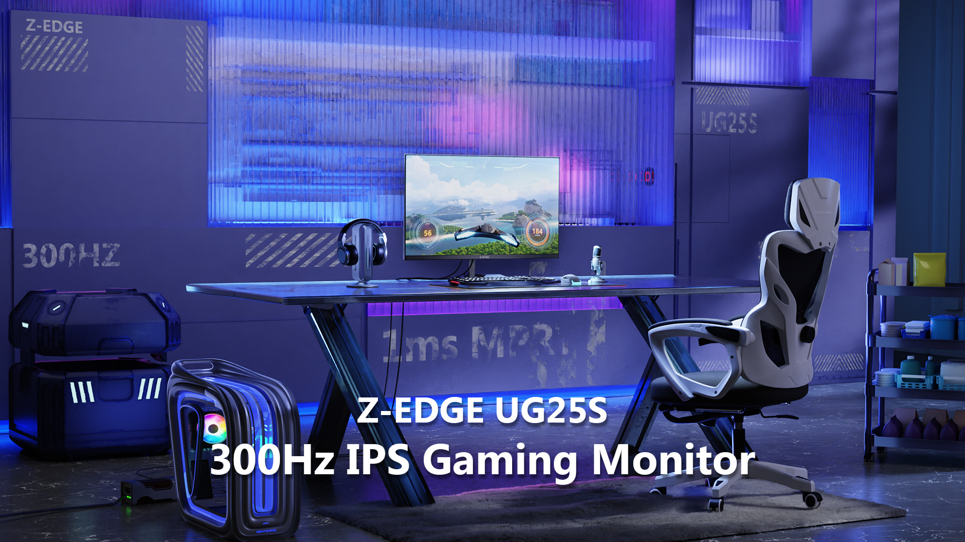 Amazon.com: Z-Edge 24.5 inch 300Hz 280Hz 240Hz Gaming