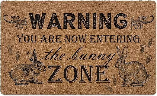 Funny Bunny Easter Door Mat Review: Perfect Welcome for Bunny Lovers