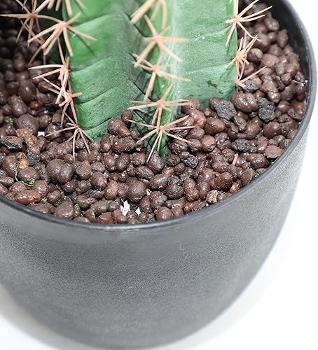Miniatura 3 de Cactus artificial con maceta negra, cactus grandes falsos, plantas de cactus artificiales de 41 pulgadas para el jardín del hogar