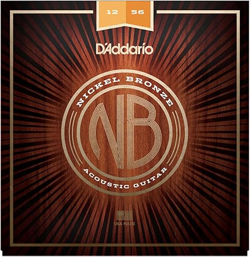 Miniatura 8 de DAddario NB1152 cuerdas de guitarra acústica de bronce de níquel luz personalizada paquete de de 1