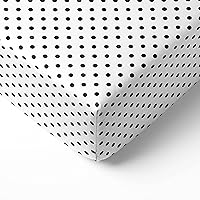 Vista 11 de Bacati - Falda de cama Mix N Match Pin Dots para cuna/niños pequeños con volantes de polvo (rojo)