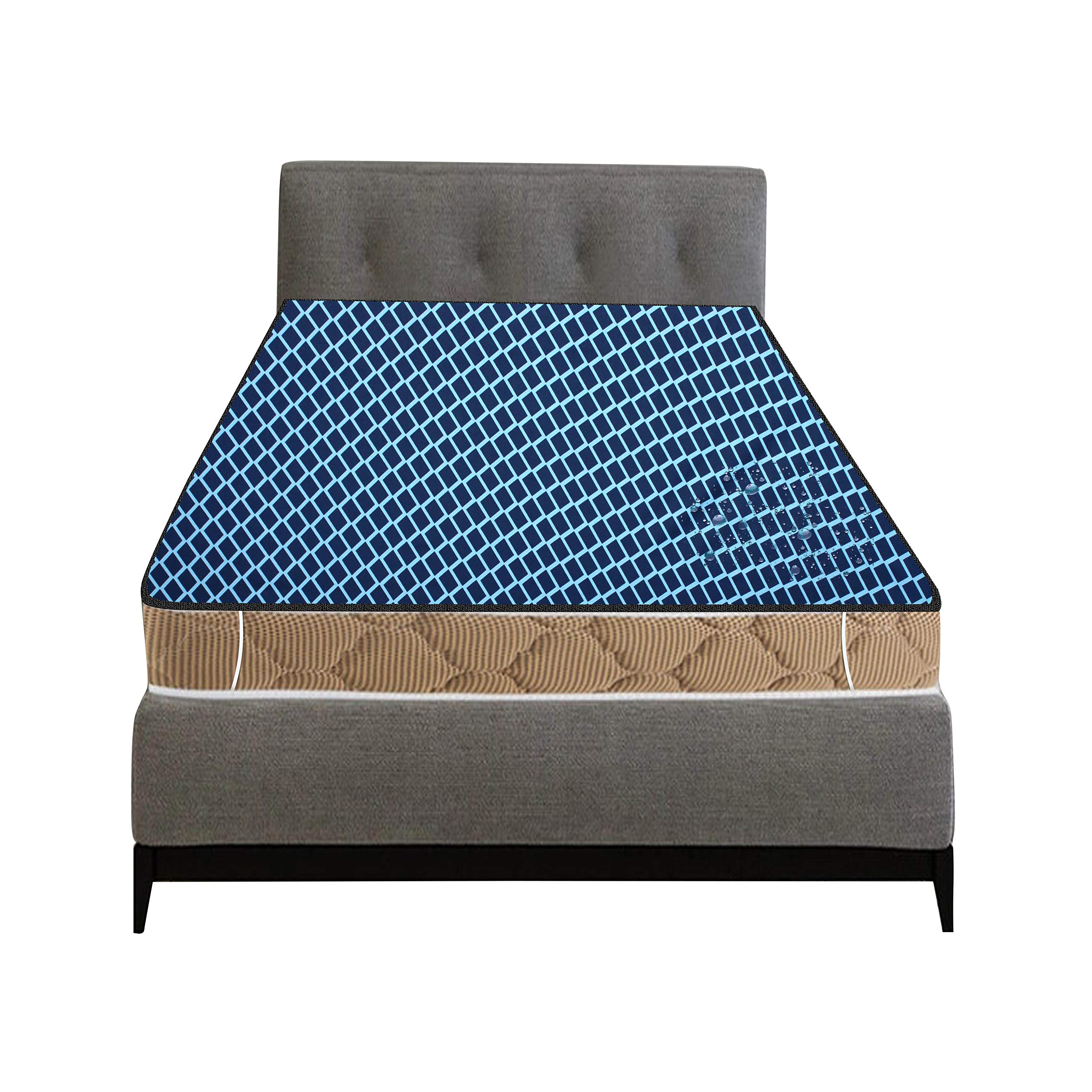 Stylista Waterproof Queen Bedsheet & Protector -25