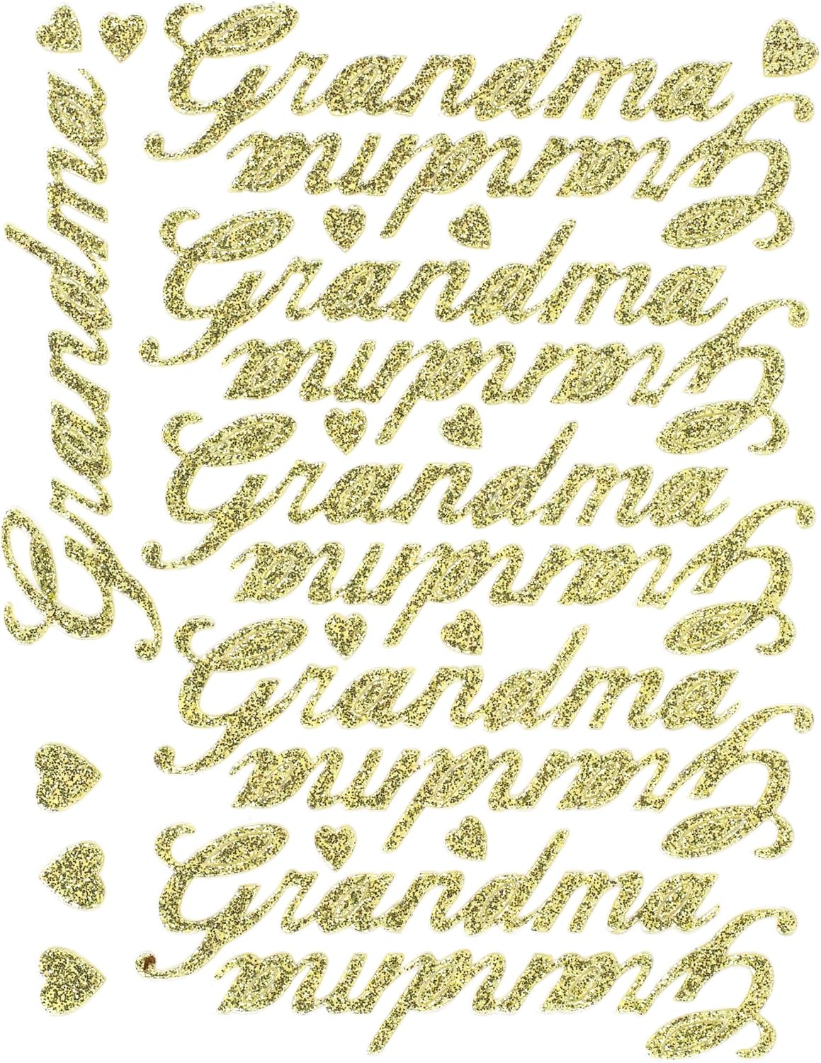 Floral Accessories - Script Word Petite Rd, Gold, Std, 1 Piece