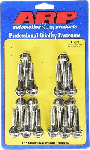 ARP 455-2001 Kit de pernos de admisión de acero inoxidable de 6 puntos para Ford Big Block