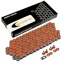 Vista 1 de Caltric Cadena de transmisión naranja compatible con Kawasaki Ninja 300 Ex300 Abs 2013 2014 2015 2016 2017