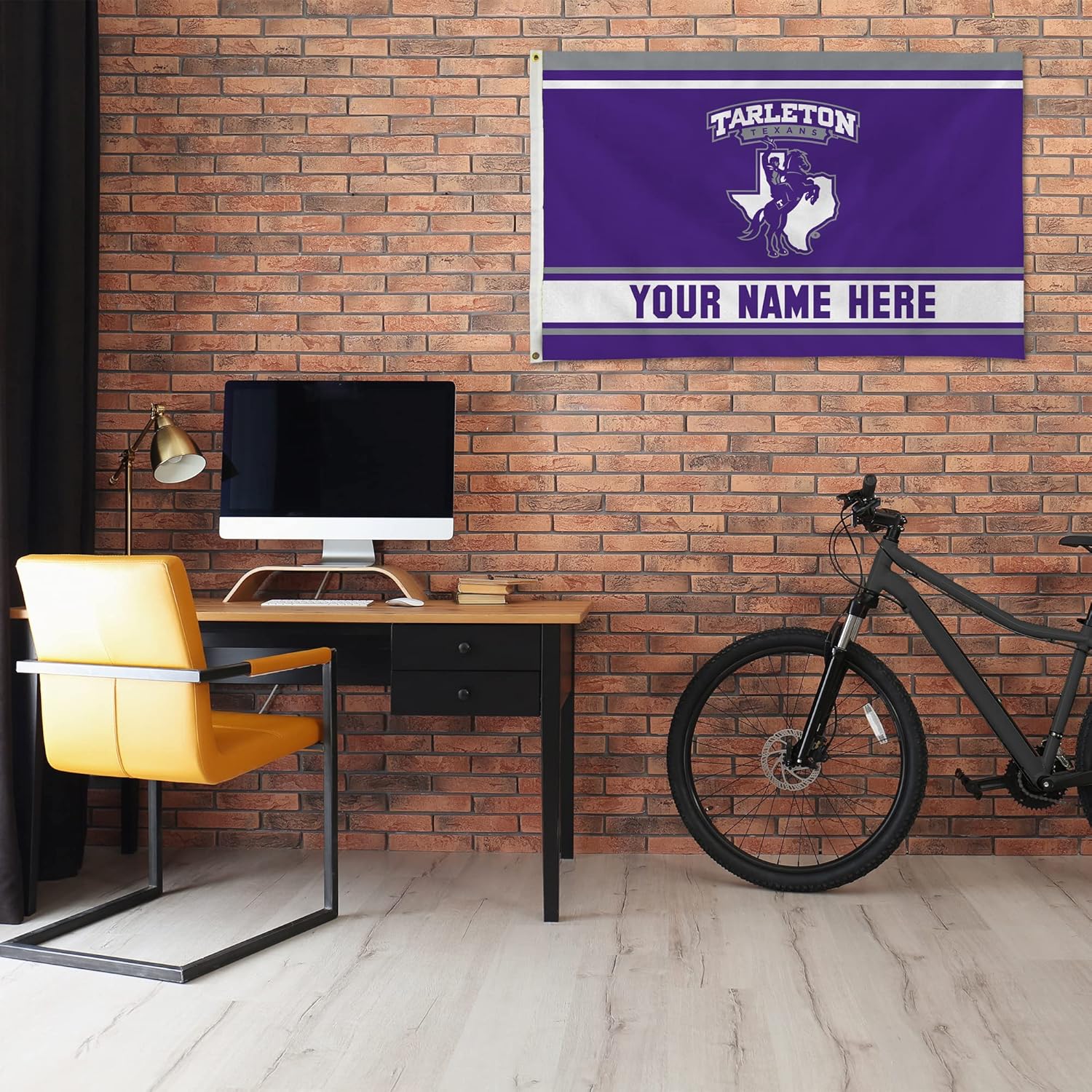 Rico Industries NCAA Tarleton State Texans Personalized - Custom 3' x 5' Banner Flag - Made in The USA - Indoor or Outdoor Décor