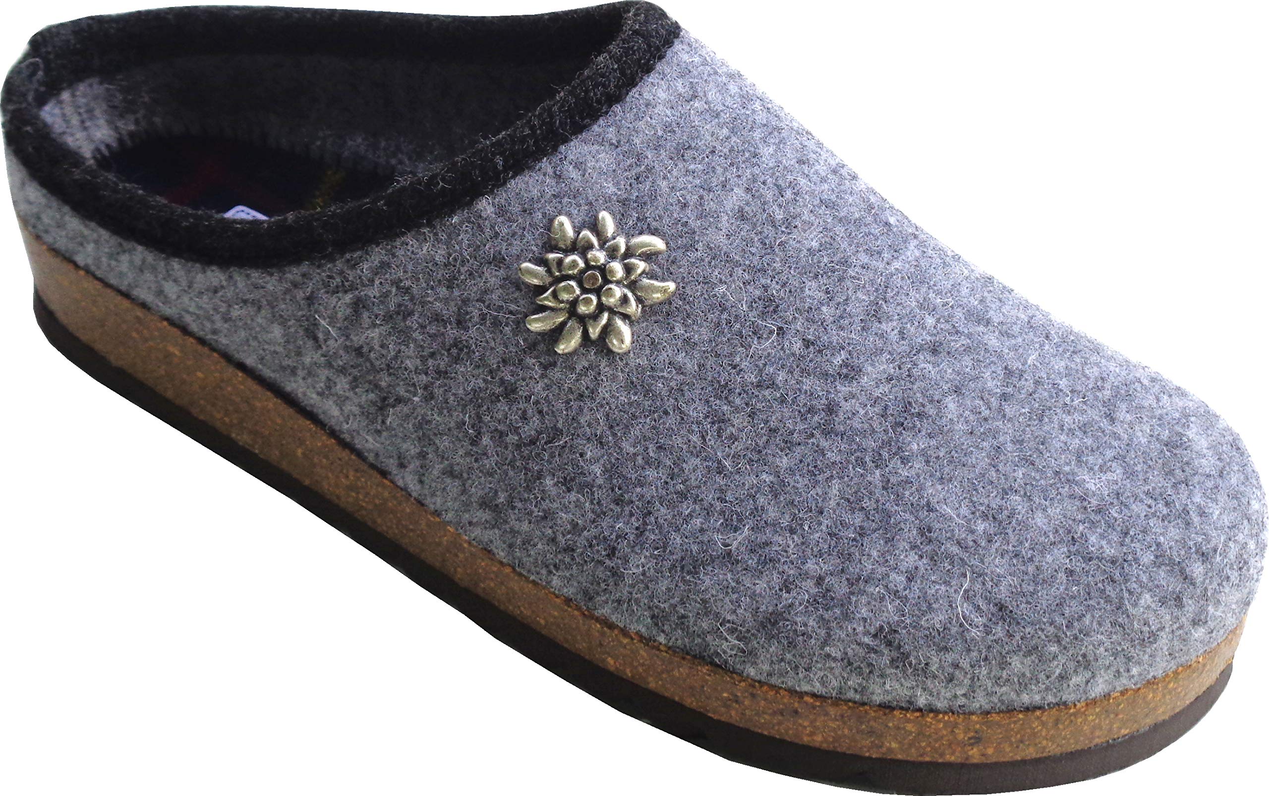 TIROL Chausson Femme en laine MÉRINOS INNSBRUCK - GRIS 40