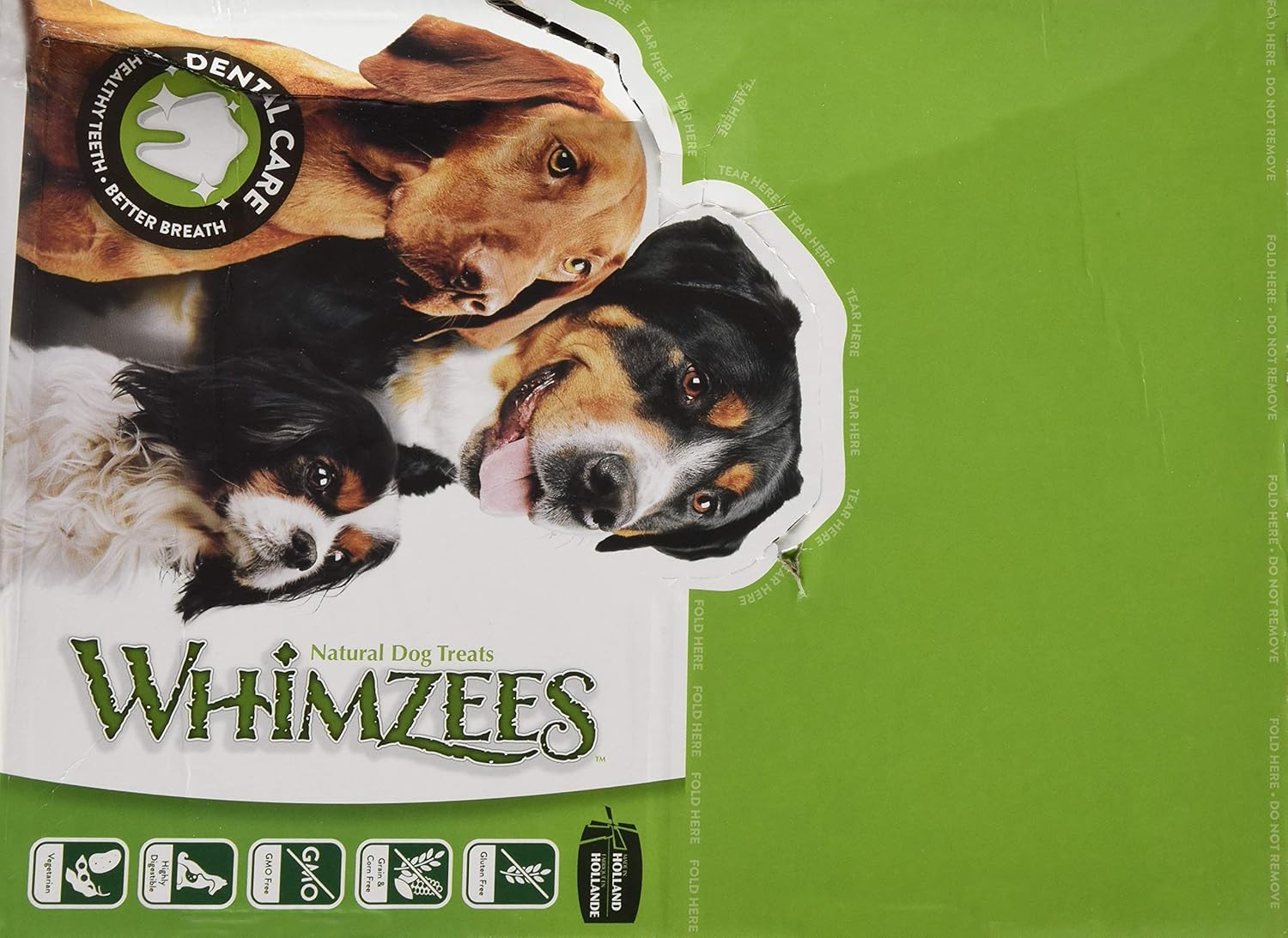 PARAGON 154101 150-Count Box Whimzees Toothbrush Star for Pets, Small