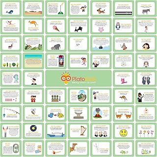 Lunch Box Notes for Kids – Pack of 60 Educational Lunch Box Notes - Lunch Notes Learning Flash Cards - Kindergarten or School - School Lunch Accessories for Kids - Fun Facts Series 2