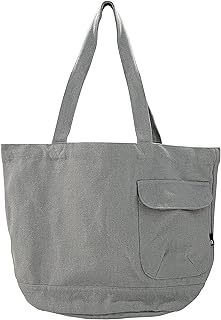 [ルートート] 丸底 無地 大容量 トートバッグ SN ミディアム リサイクルコットン (306602 グレー)