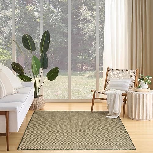 Nourison Home Courtyard Green 6' x 9' Area Rug -
