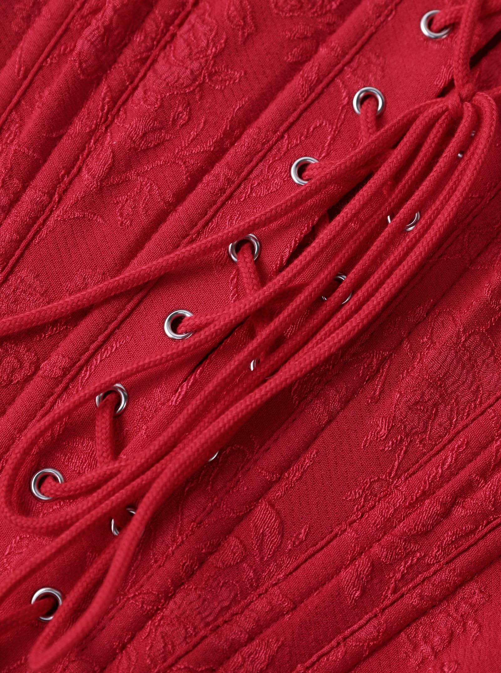 Benfoly Black Corset Tops for Women Strapless Backless Lace-Up Bustier Crop Tank Top Sleeveless Sexy Summer Going Out Top Y2K: Small Red