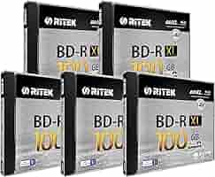 Dischi BD-R XL Verbatim 100GB Stampabili - Confezione Da 5 Pezzi