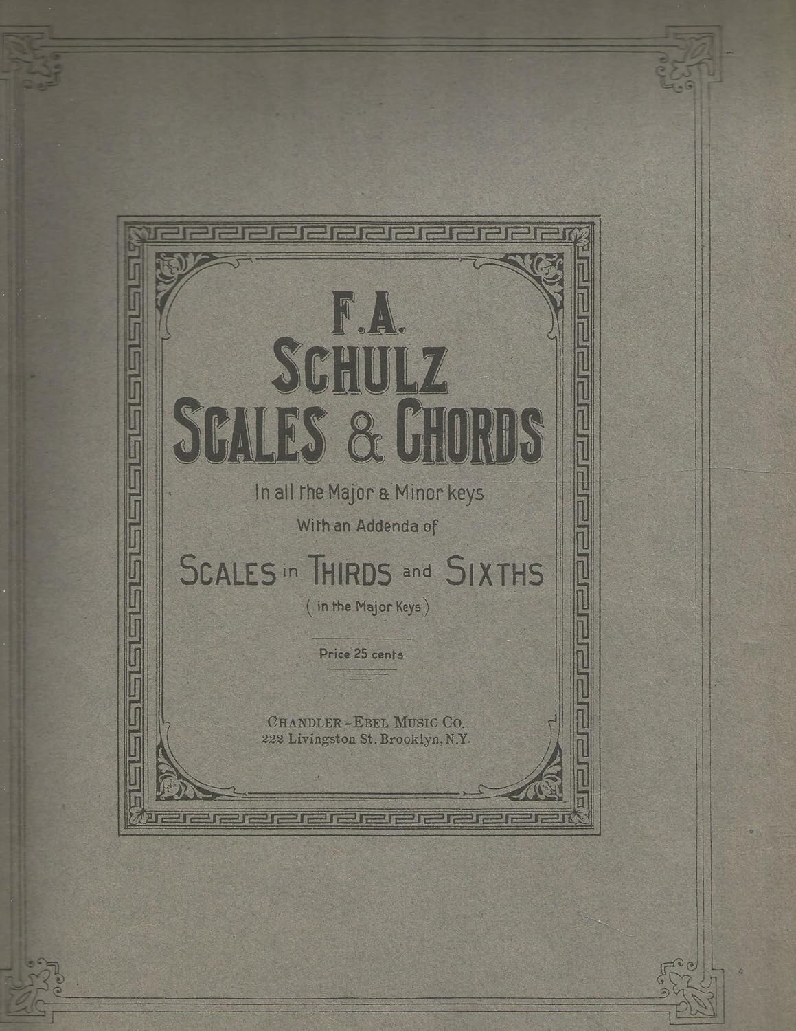 Schulz Scales & Chords in all the Major & Minor Keys Schulz Amazon