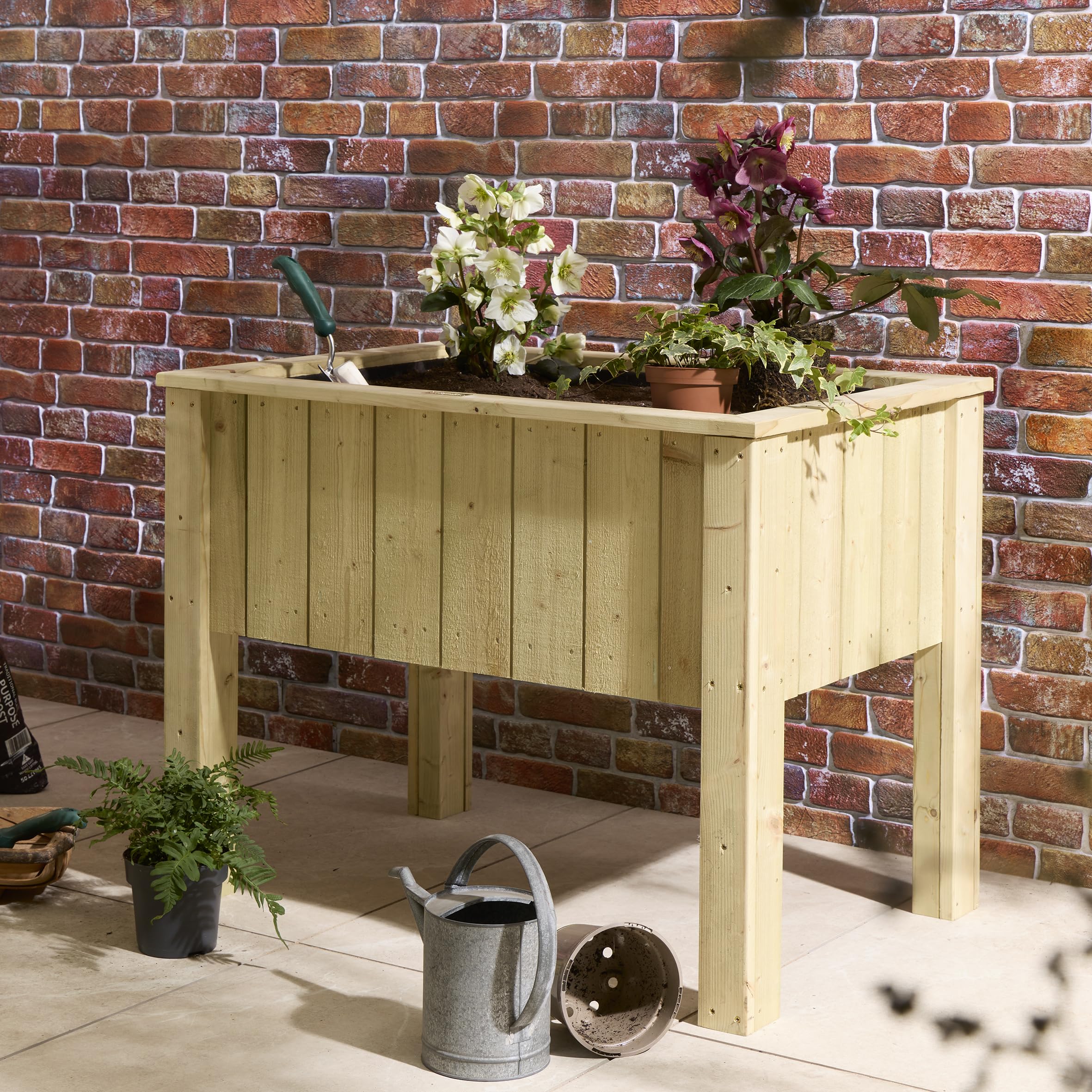 Rowlinson Signature Heritage Raised Deep Root Rectangular Planter