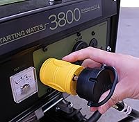 Vista 6 de AC WORKS Generador a adaptador RV de 30 amperios (L5-20 20A 3 clavijas de bloqueo compacto) Amarillo