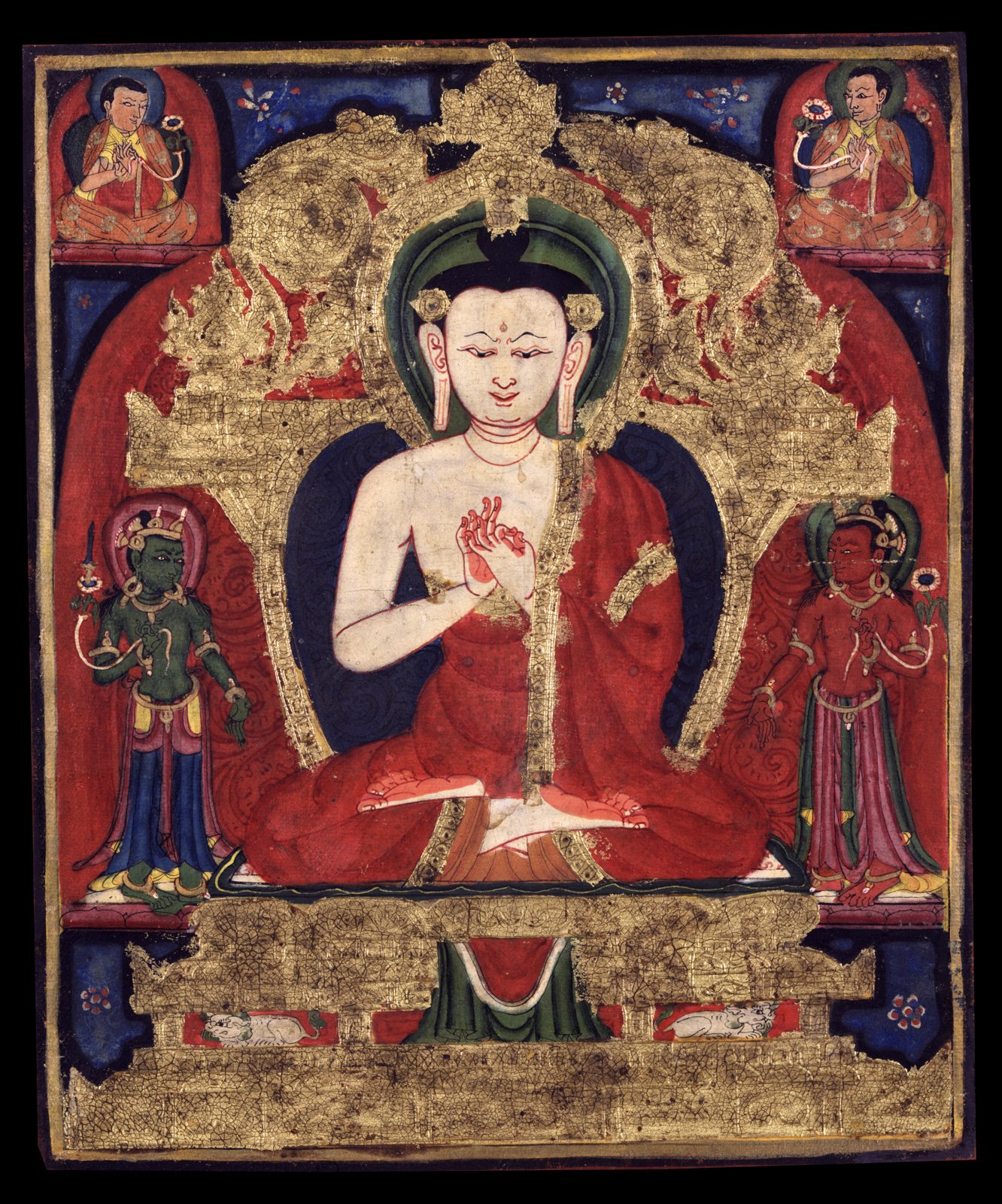 Bouddha Vairocana art mural pour créer un coin méditation et yoga à la maison