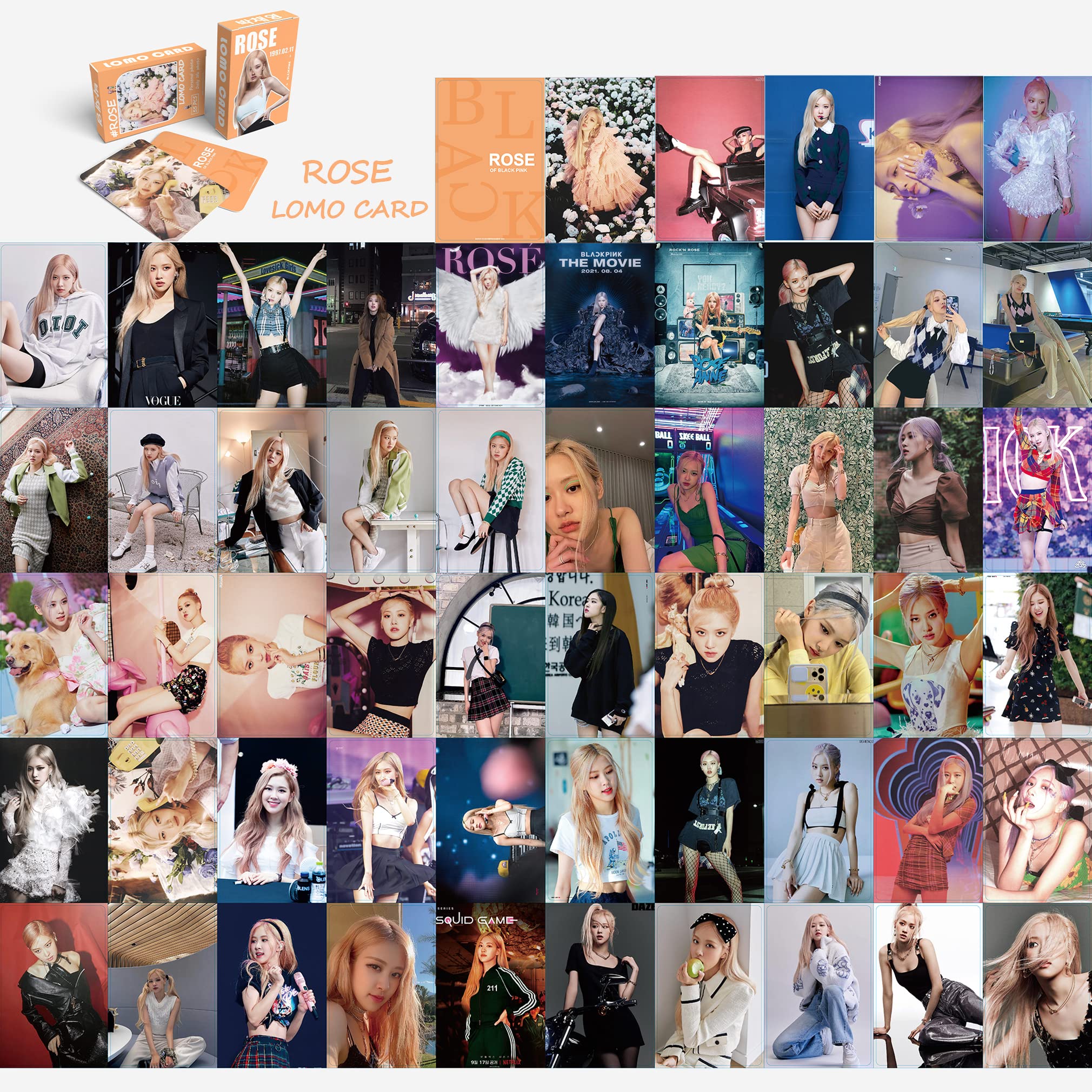 Kpop ROSÉ Photocard Rosie Picture Card Set Photobook Polarioid