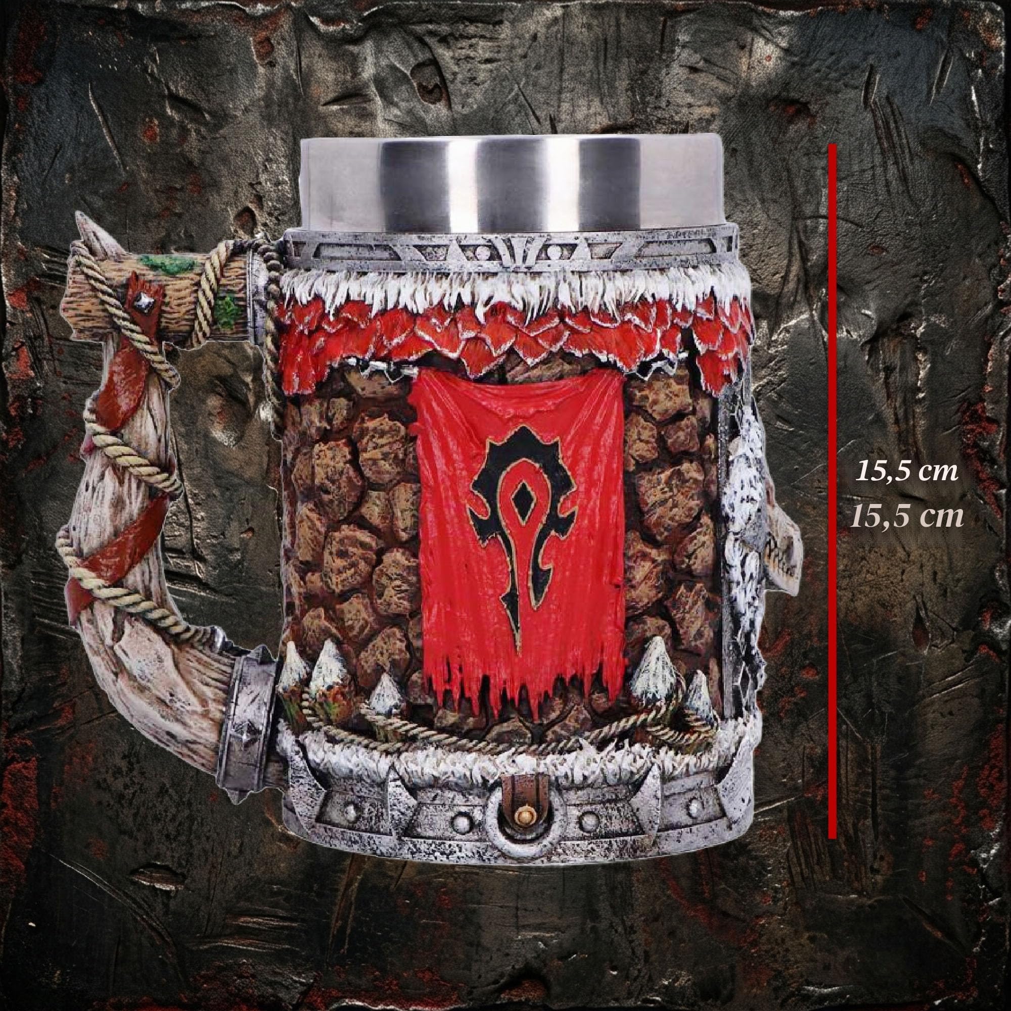 Nemesis Now World of Warcraft Horde Bierkrug