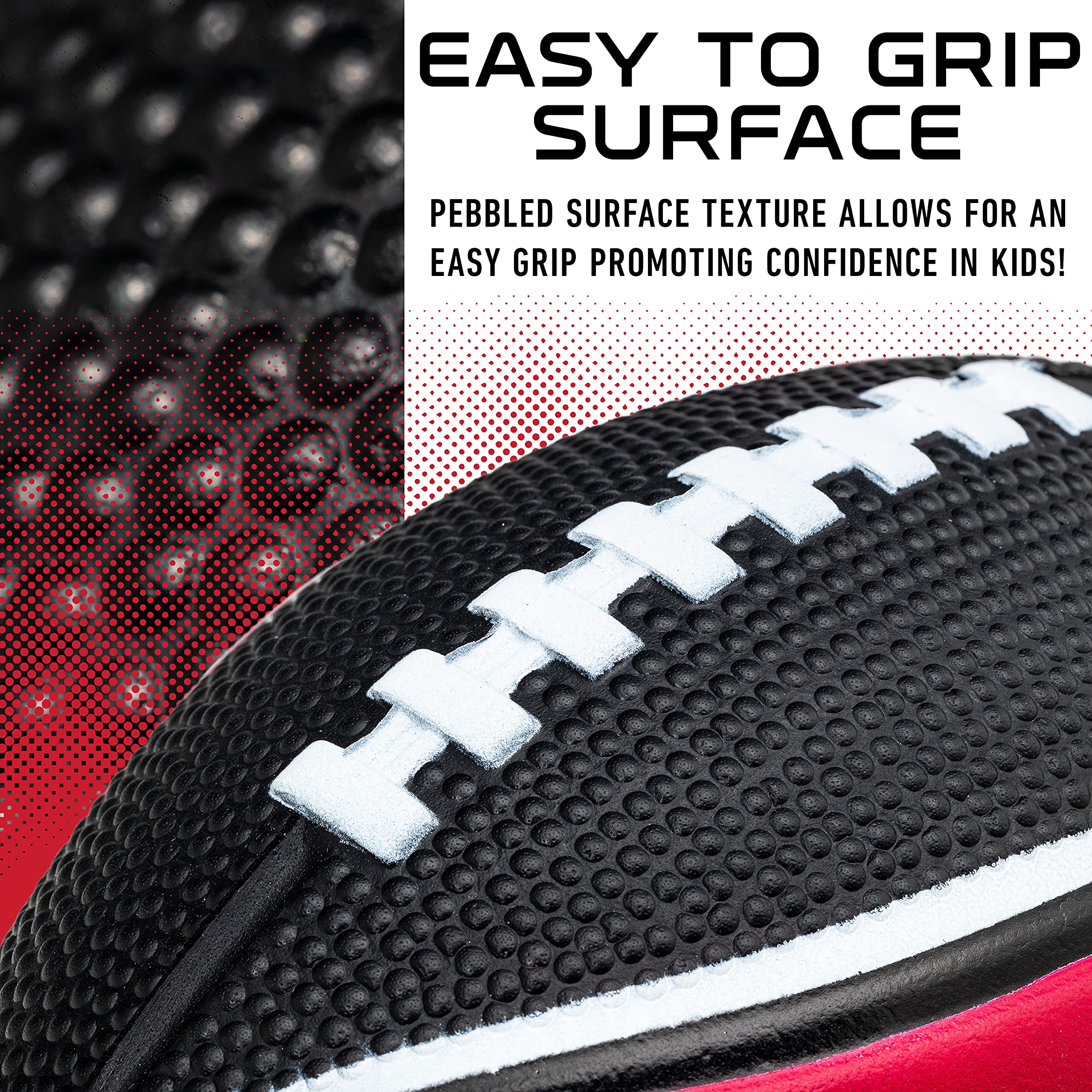 Franklin Sports Pallone da Calcio NFL Arizona Cardinals - Kids Foam Football - Soft Football - Mini Size Gameday - 8.5" 3D Logos!