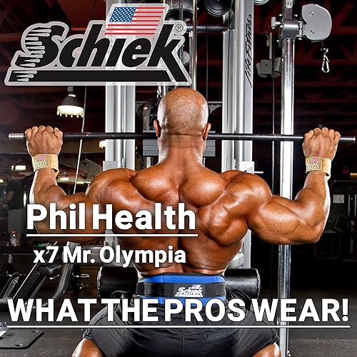 Miniatura 4 de Schiek Correas de levantamiento de pesas de cuero modelo deportivo 1000LLS