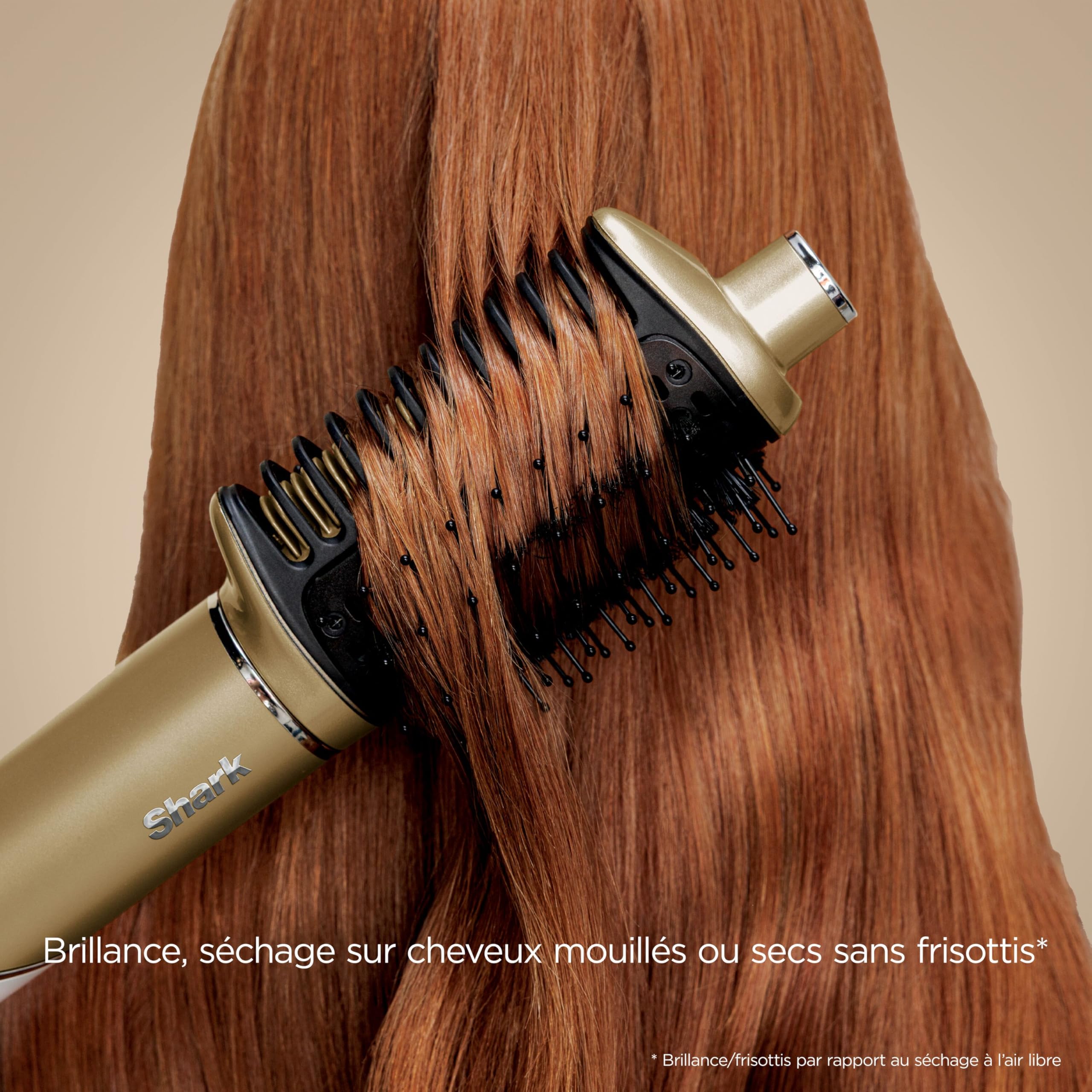 Shark Glam Multistyler, Seche cheveux avec séchage rapide, Brosse soufflante et volumisante, Lisseur cheveux, Avec boucleurs auto-enroulants, Sans dommage dû à la chaleur, Tous types de cheveux