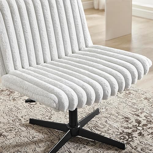 Miniatura 7 de Roundhill - Silla giratoria ajustable con cruz y asiento ancho para oficina