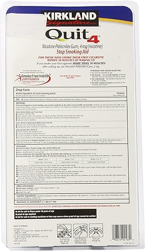 Miniatura 2 de Kirkland Signature - Goma de mascar de nicotina para dejar de fumar, 4 mg (380 piezas)